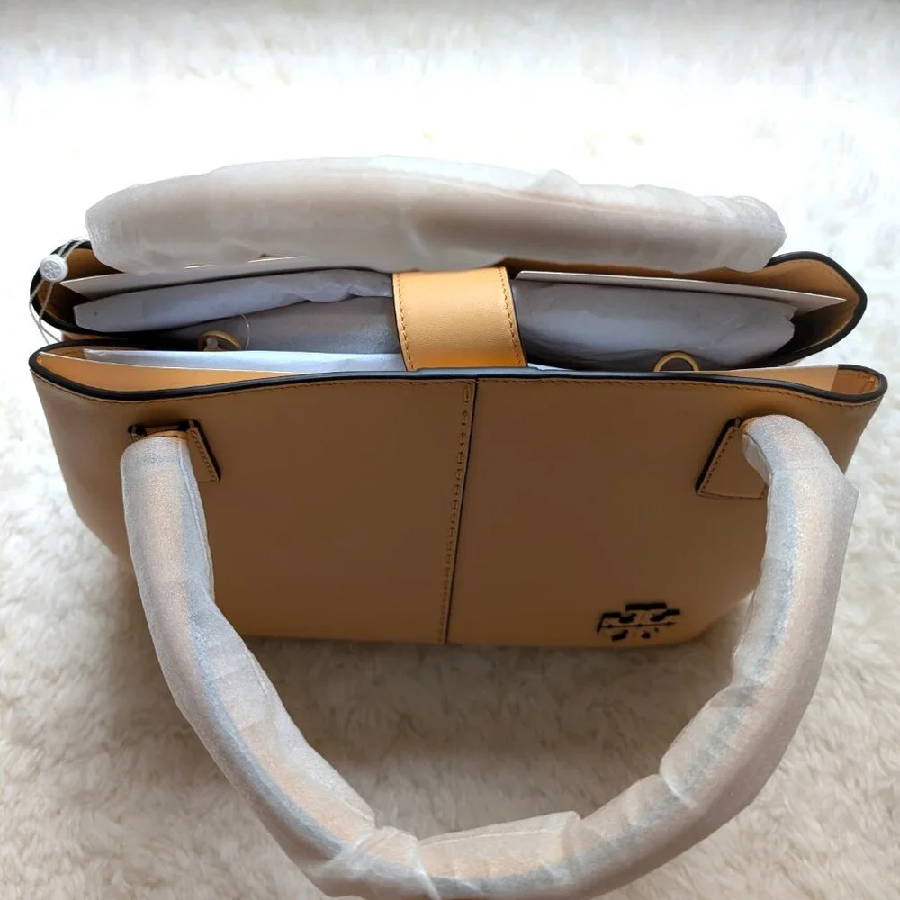 NWT Tory Burch McGraw Smooth Satchel (color: jackfruit)